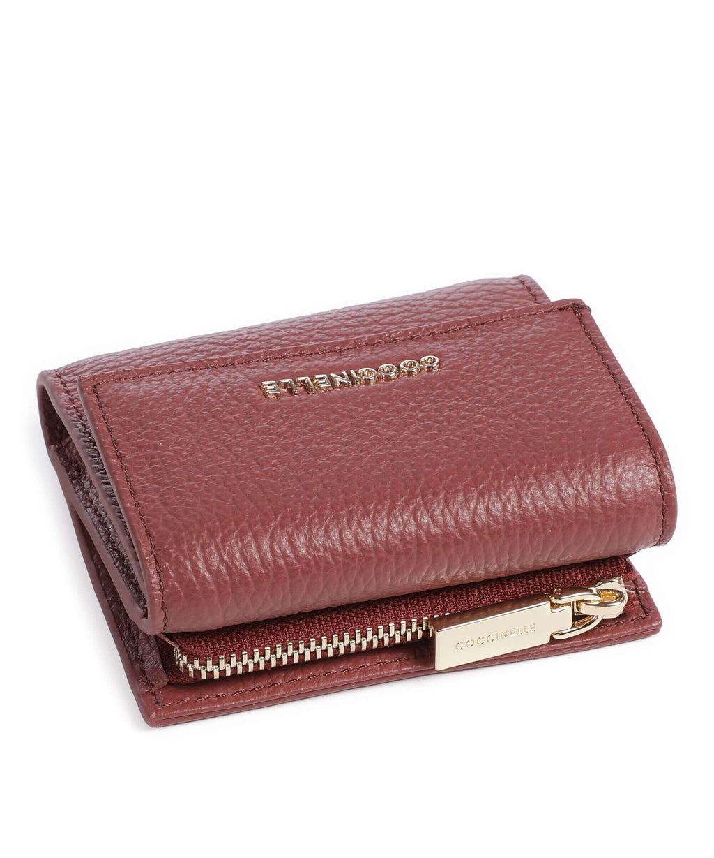 Coccinelle Metallic Soft Wallet brandy