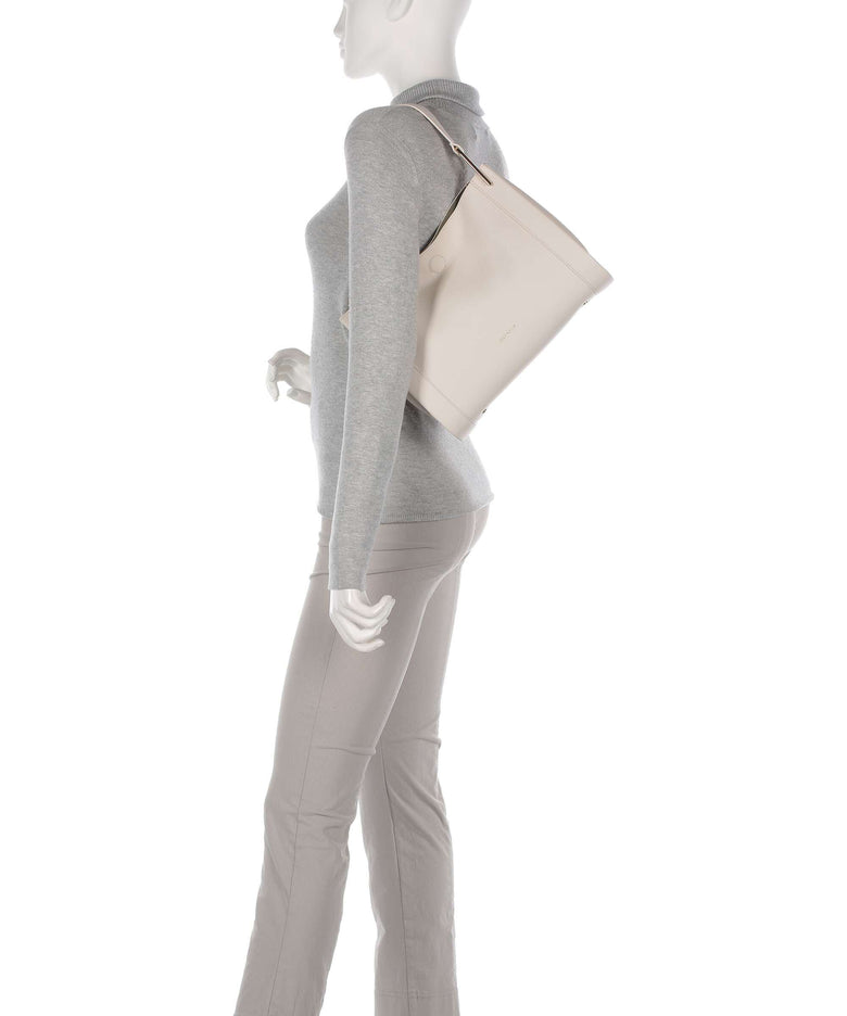 Coccinelle Wallace Shoulder bag lambskin white/laurel green