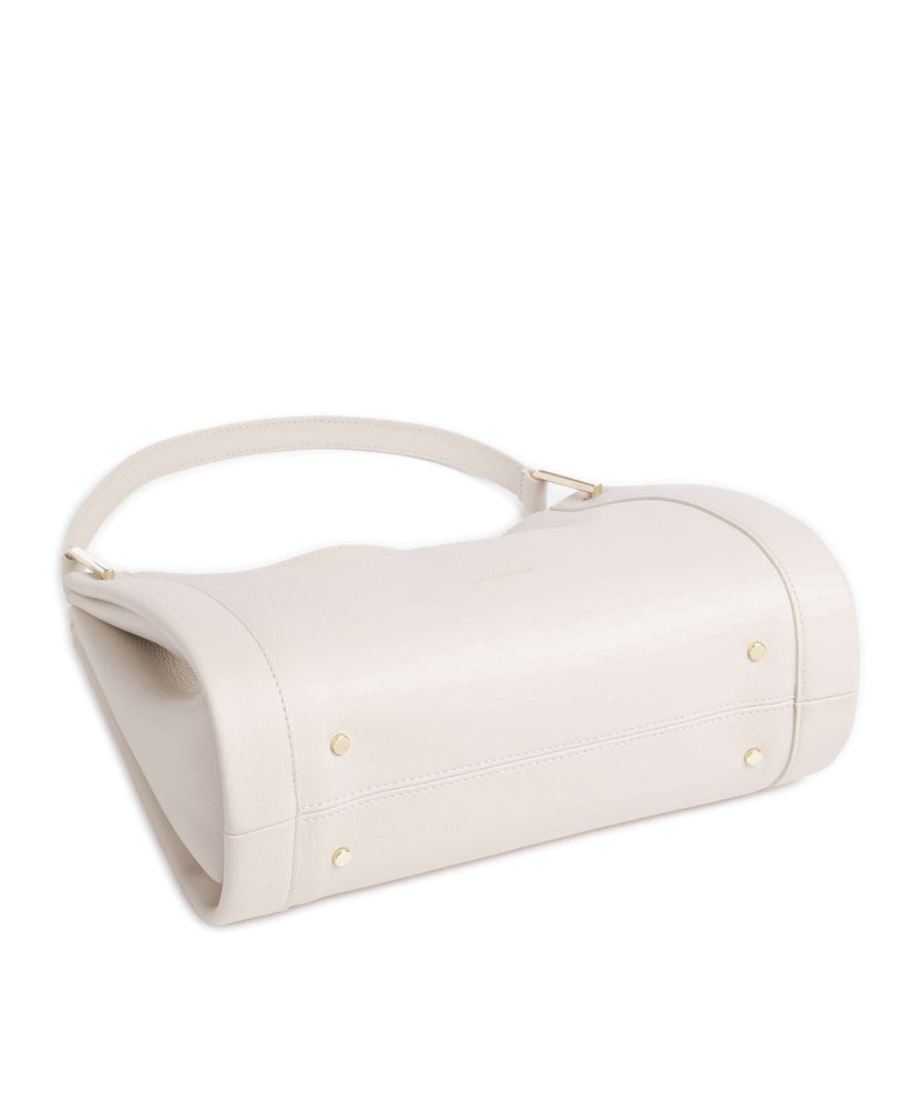 Coccinelle Wallace Shoulder bag lambskin white/laurel green
