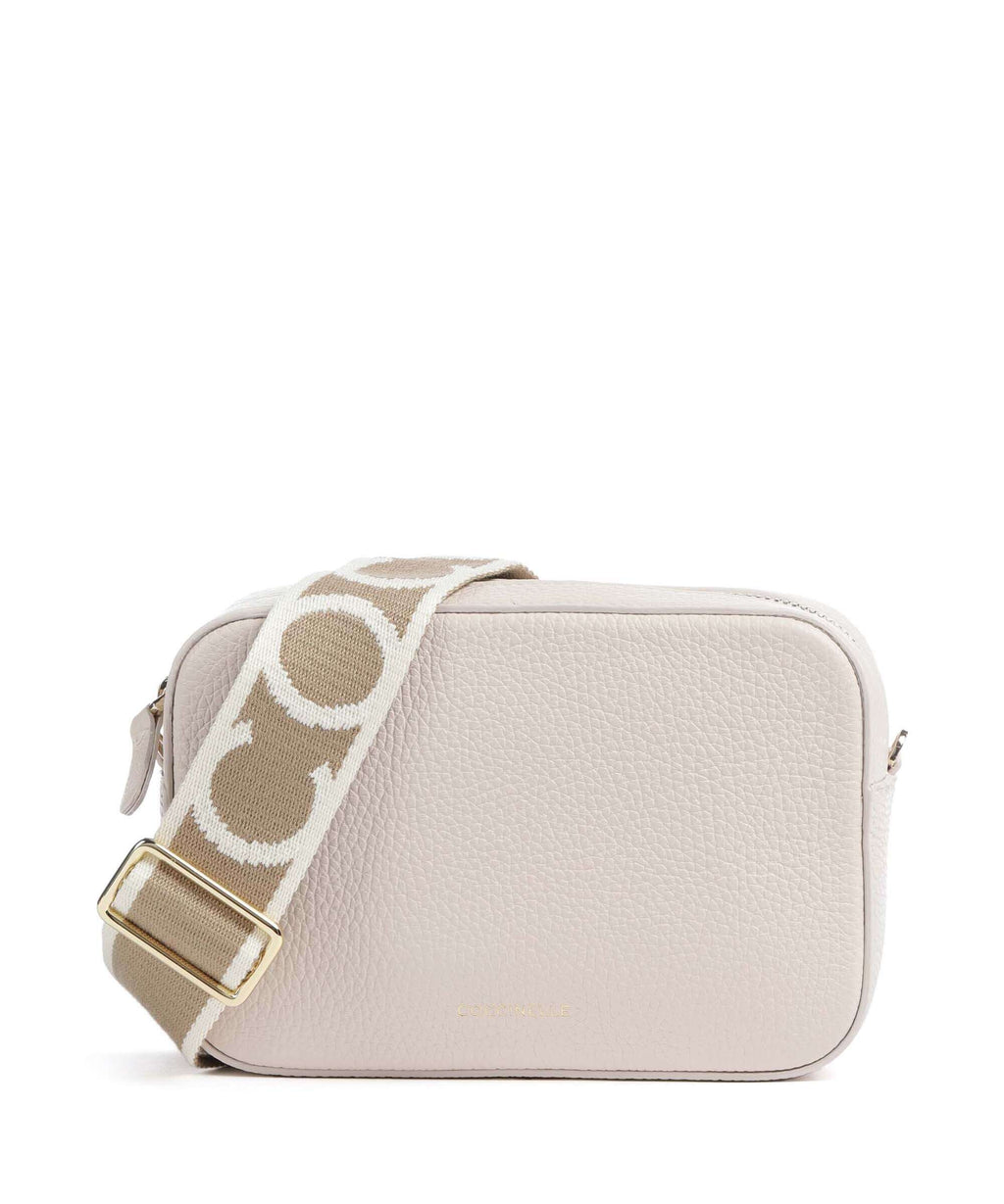 Coccinelle Tebe Crossbody bag lambskin white