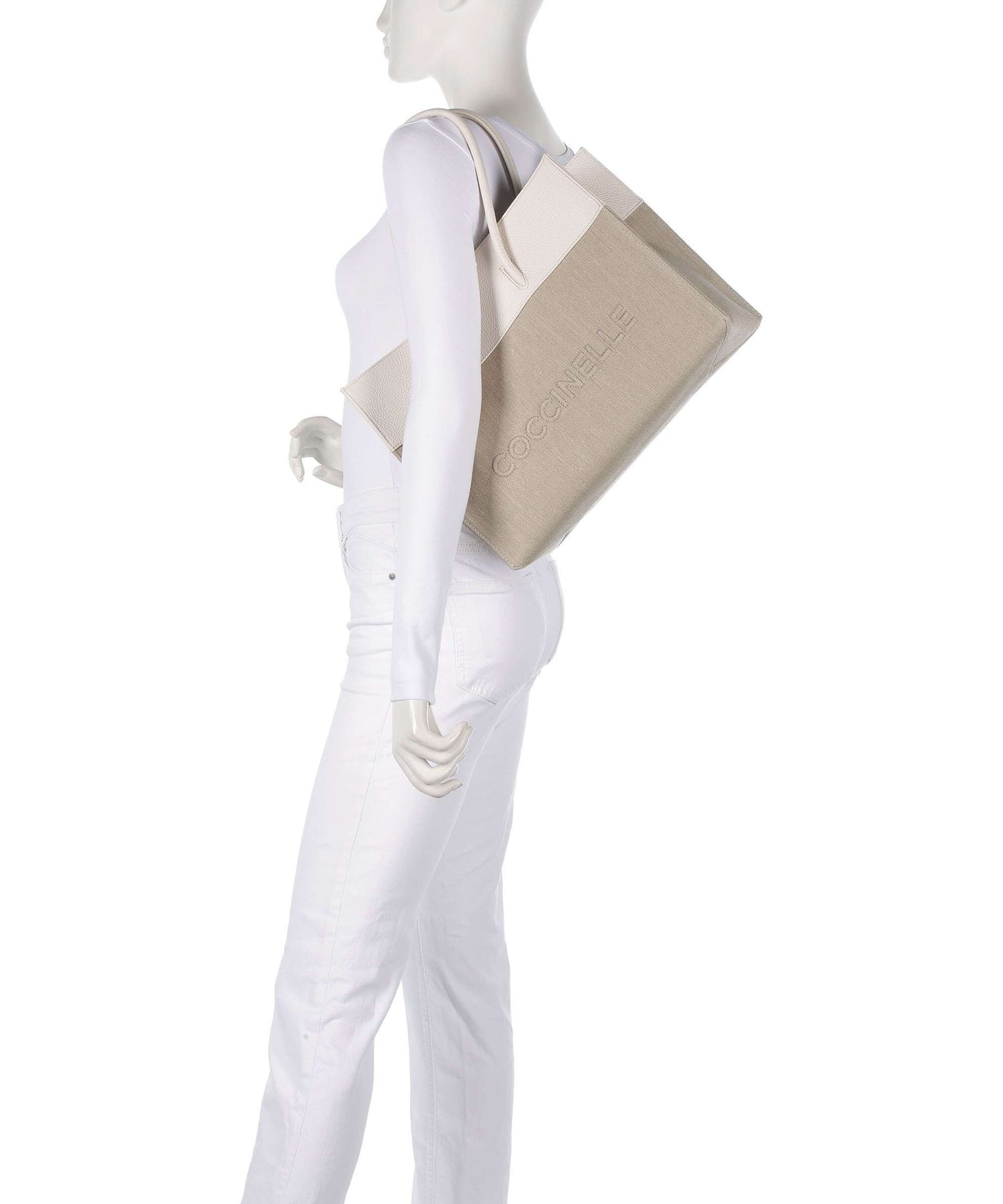 Coccinelle Myrtha Tote bag natural/blanco