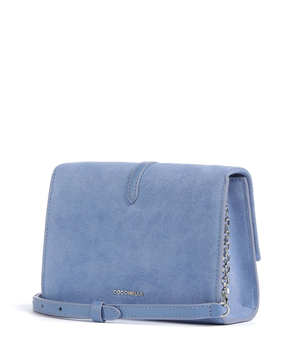 Coccinelle Dorian Suede Crossbody bag azul