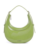 Coccinelle Whisper Patent Sac porté épaule guacamole
