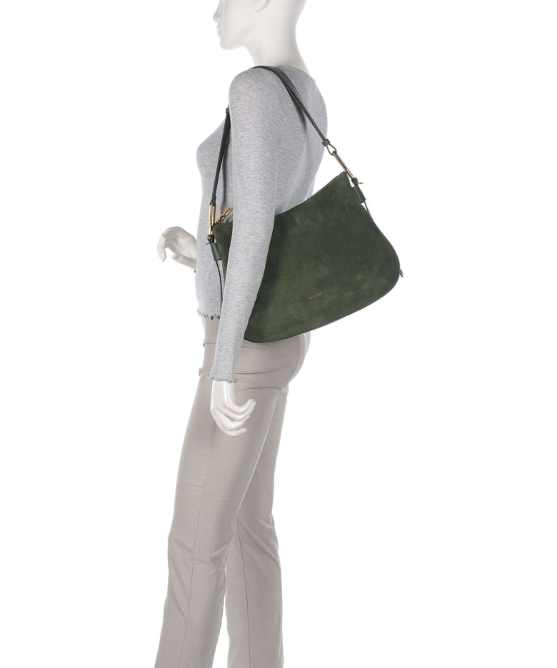 Coccinelle Magie Suede Hobo bag alga