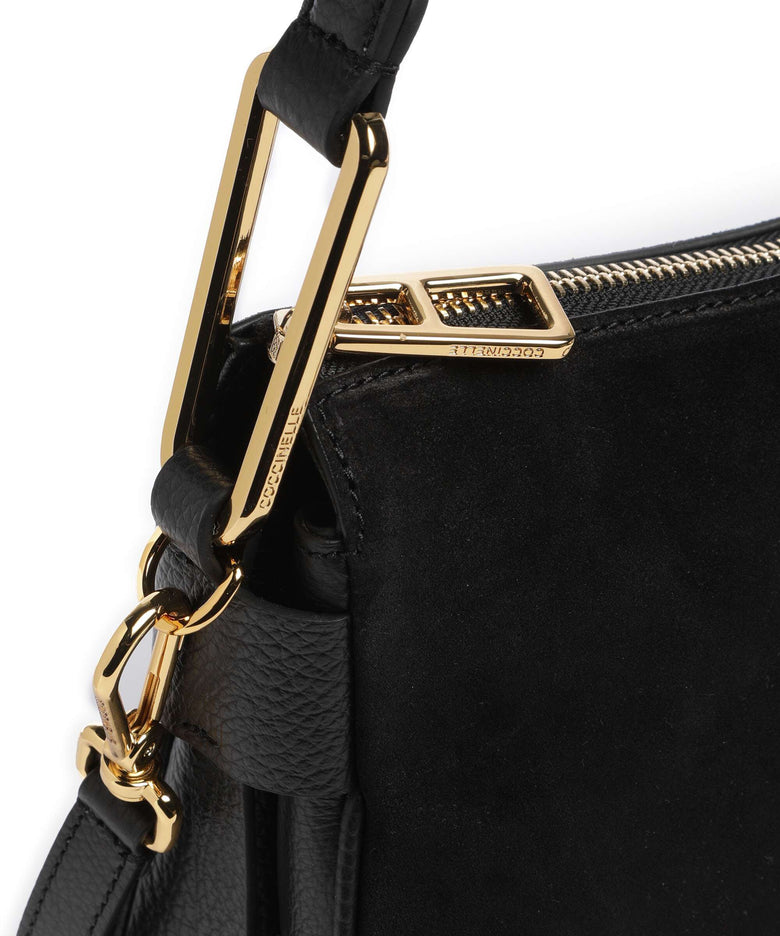 Coccinelle Magie Suede Hobo bag noir