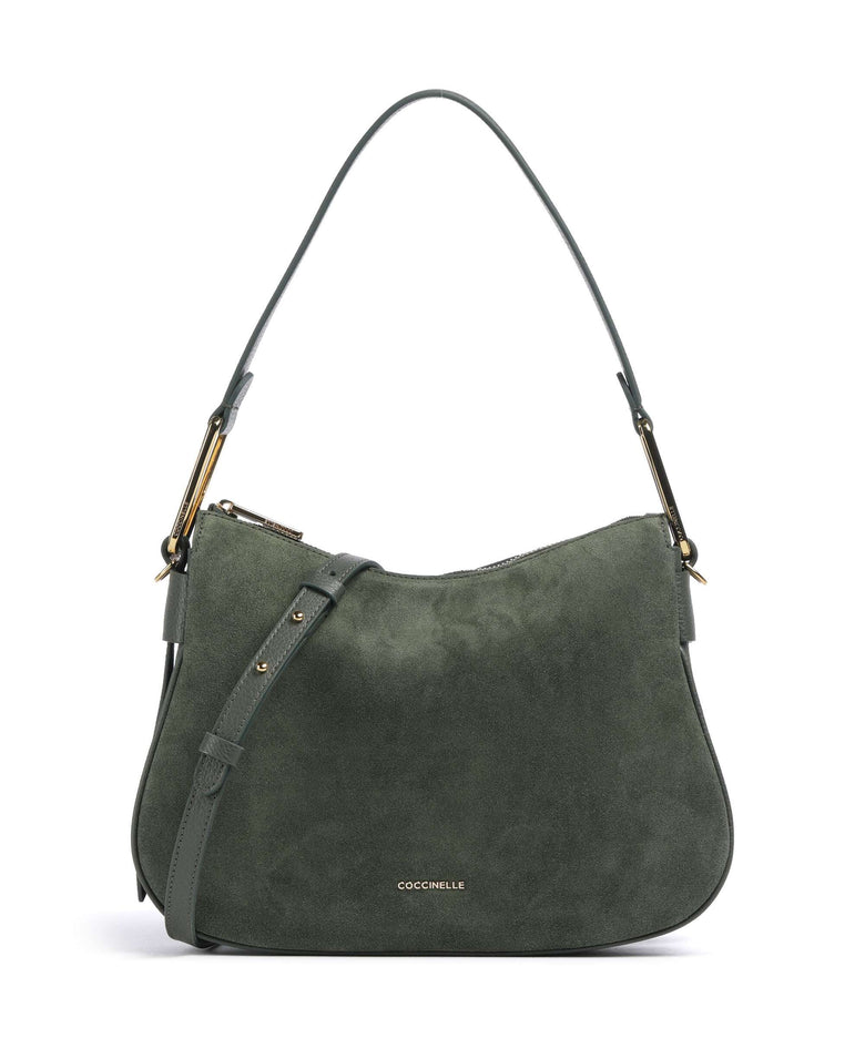 Coccinelle Magie Suede Hobo bag alga