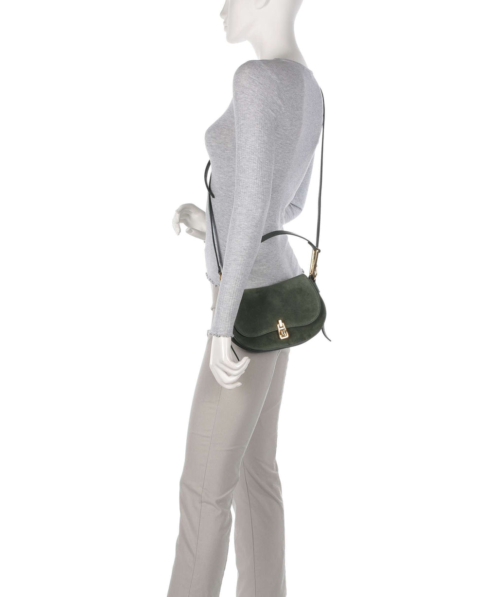 Coccinelle Magie Suede Shoulder bag alga