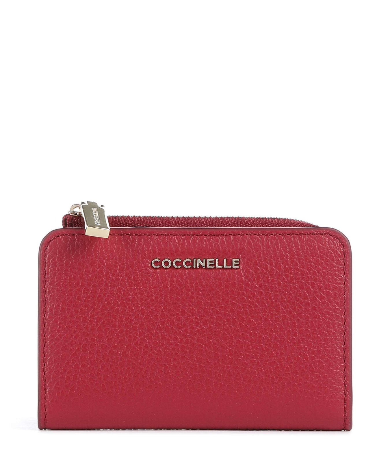 Coccinelle Metallic Soft Wallet sangria