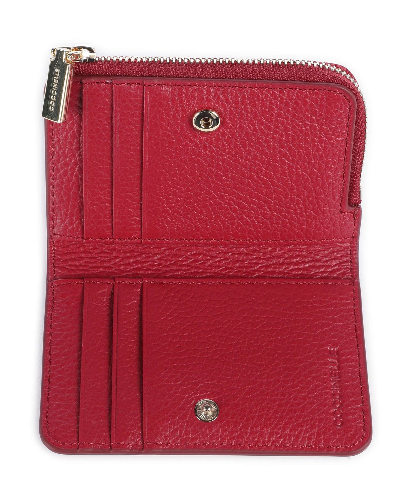 Coccinelle Metallic Soft Wallet sangria