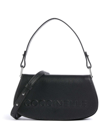 Coccinelle Myrtha Maxi Logo Sac porté épaule noir