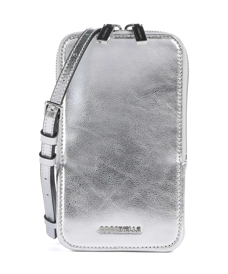 Coccinelle Flor Phone bag silver