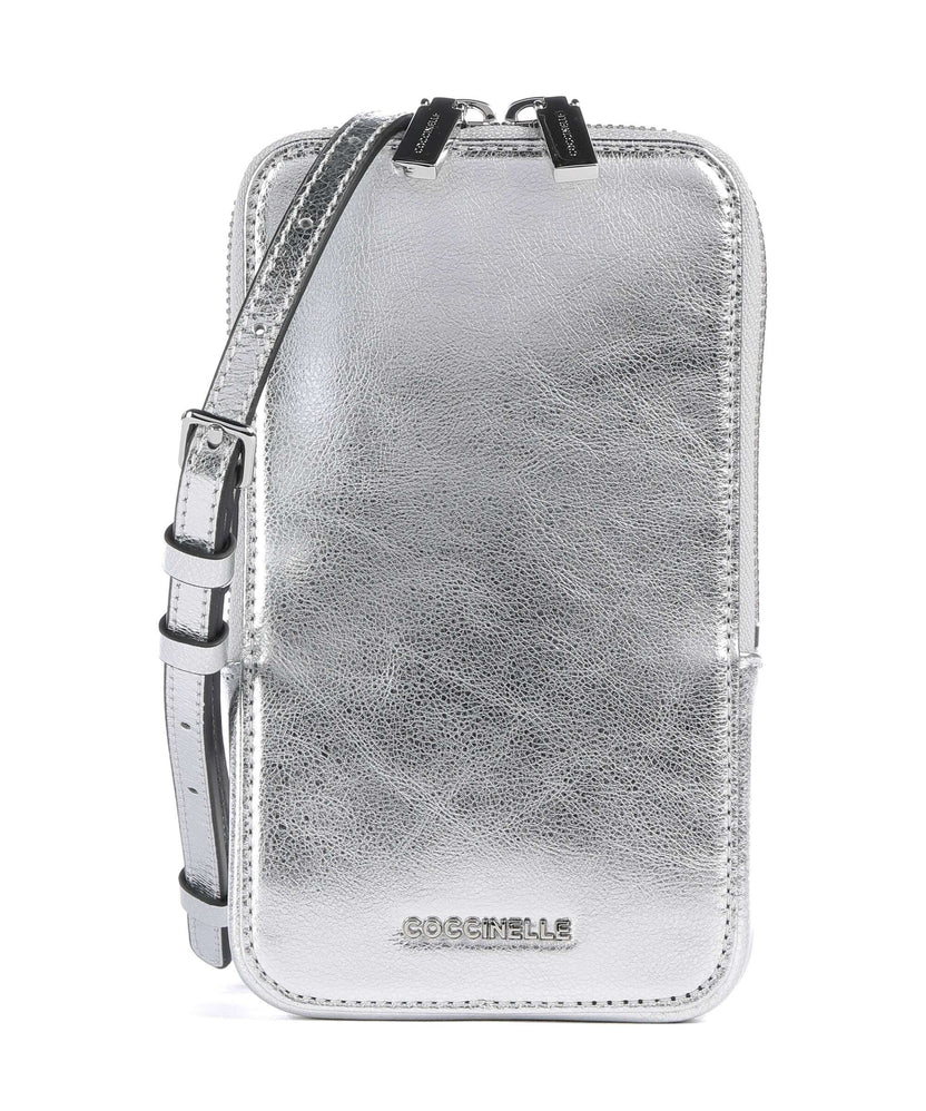 Coccinelle Flor Phone bag silver