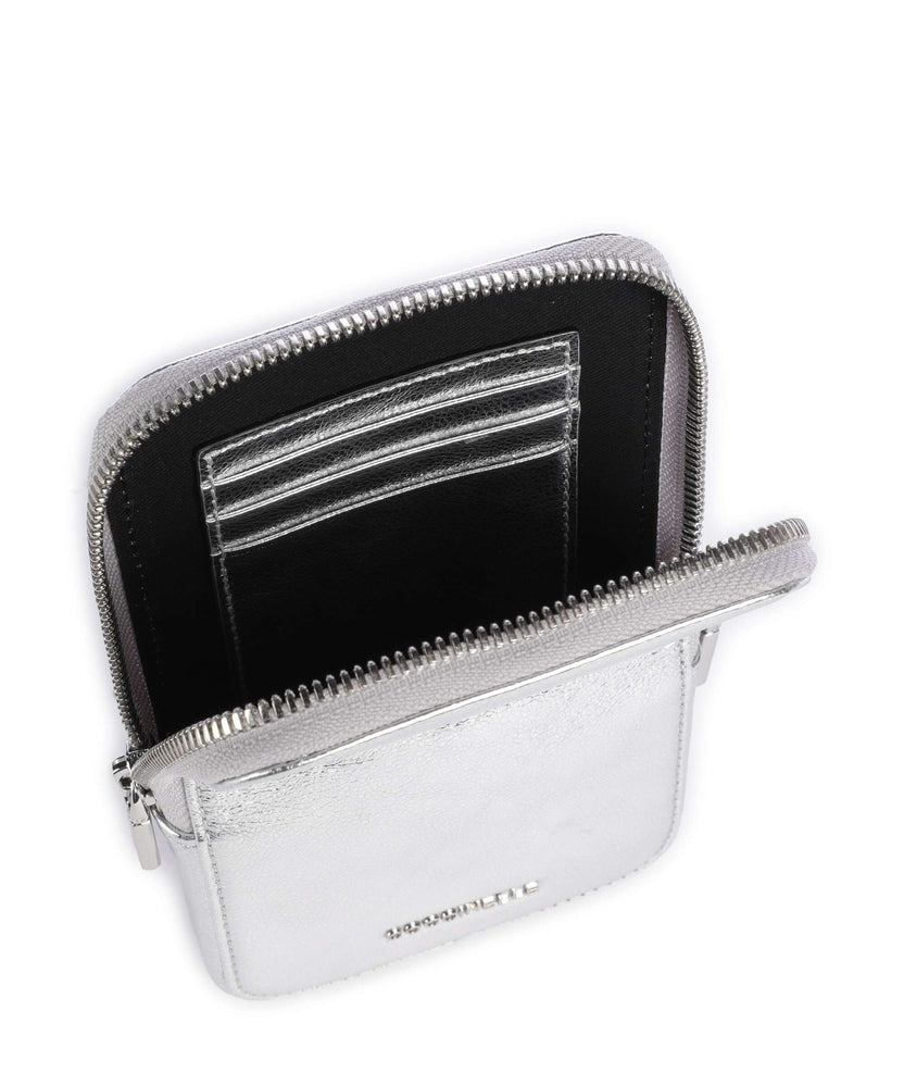 Coccinelle Flor Phone bag silver