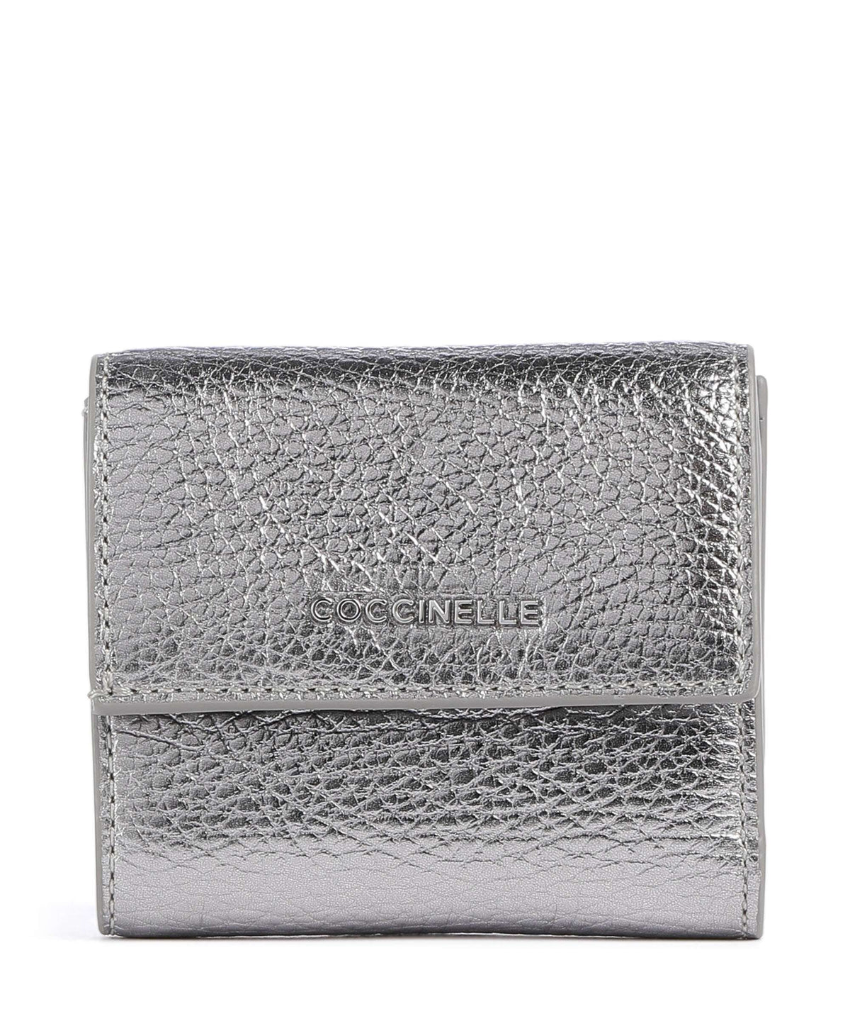 Coccinelle Metallic Soft Wallet steel