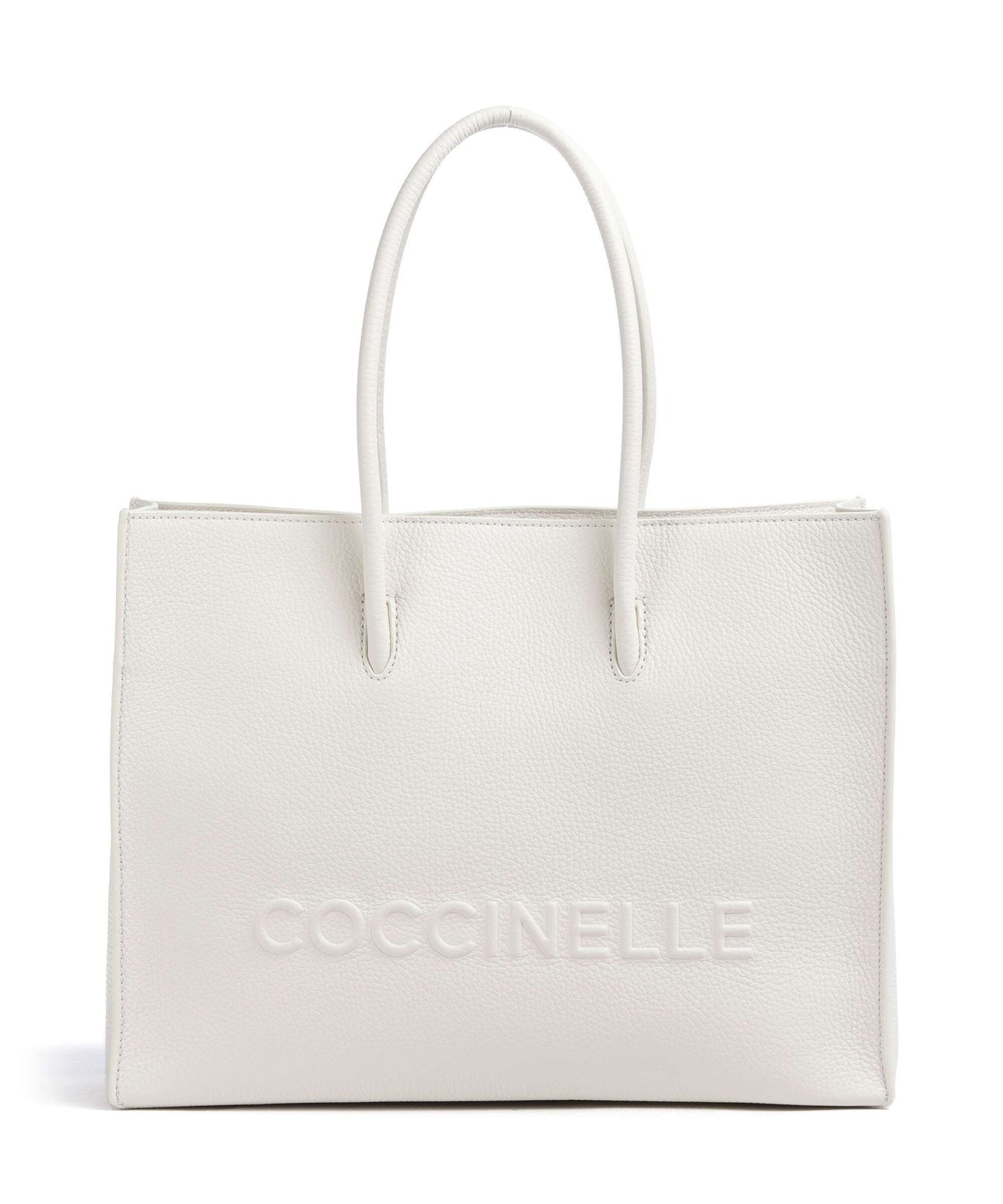 Coccinelle Myrtha Maxi Logo Tote bag blanco