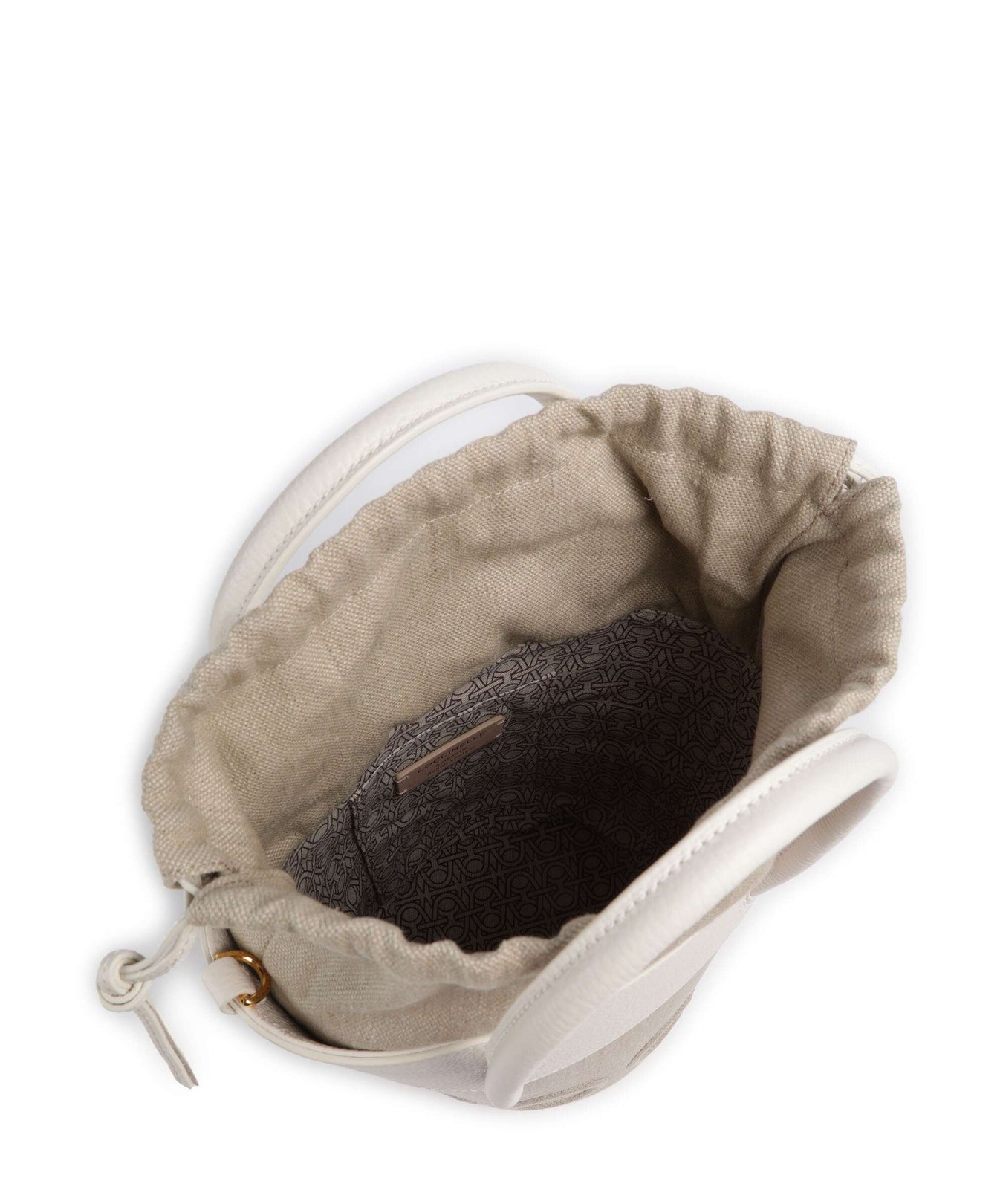 Coccinelle Myrtha Canvas Bucket bag natural/blanco