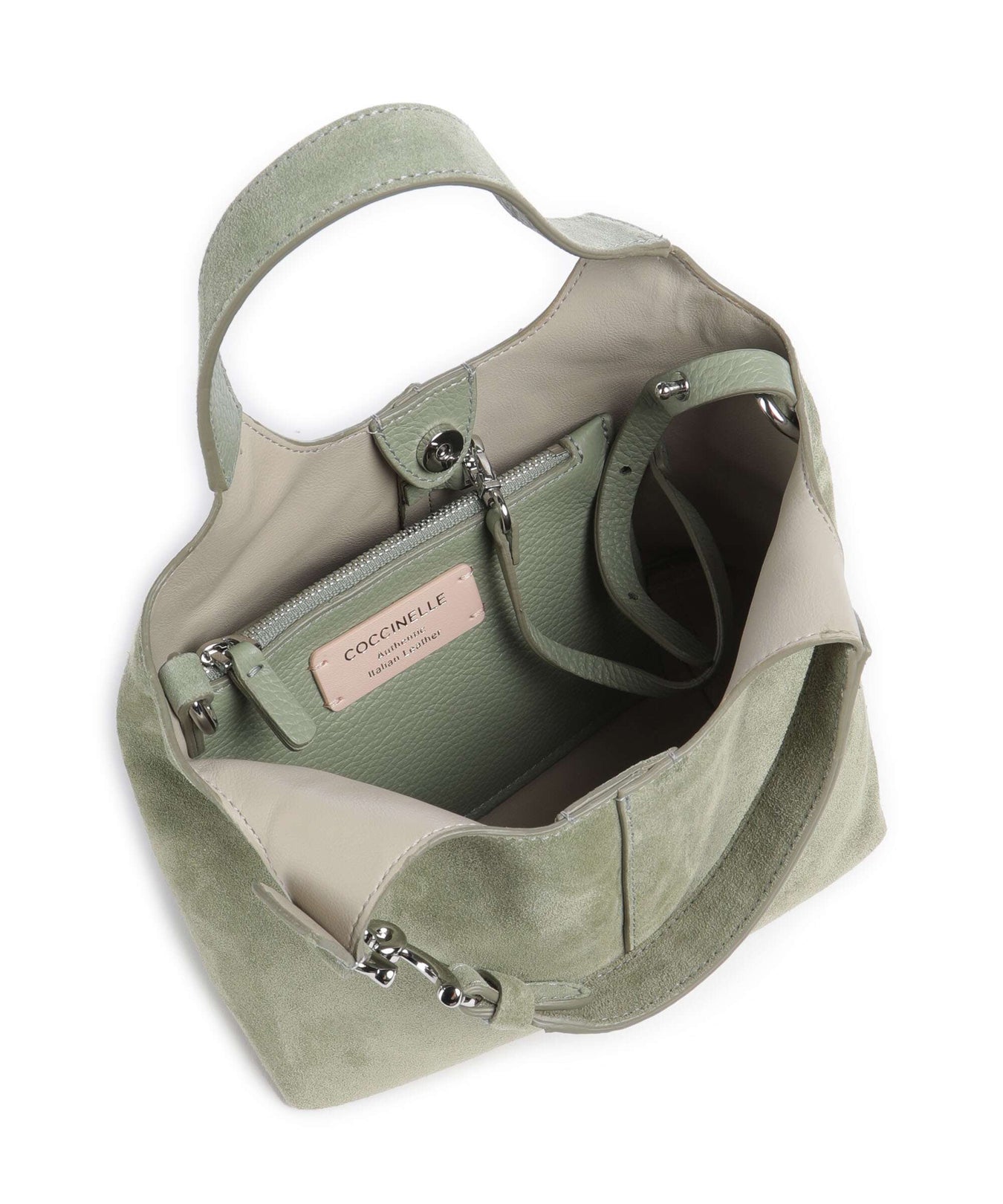 Coccinelle C-Easy Suede Handbag greenery