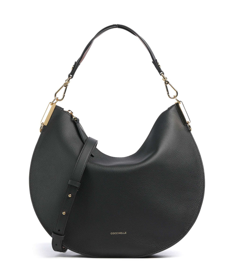 Coccinelle Sunup Hobo bag noir/cognac