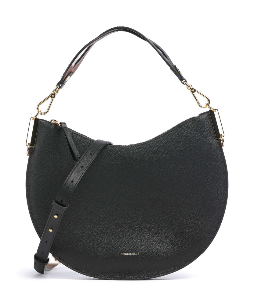 Coccinelle Sunup Hobo bag noir/cognac