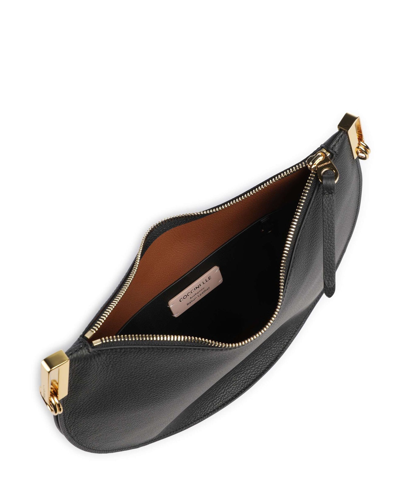 Coccinelle Sunup Hobo bag noir/cognac