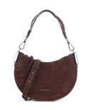 Coccinelle Sunup Suede Sac porté épaule brunette