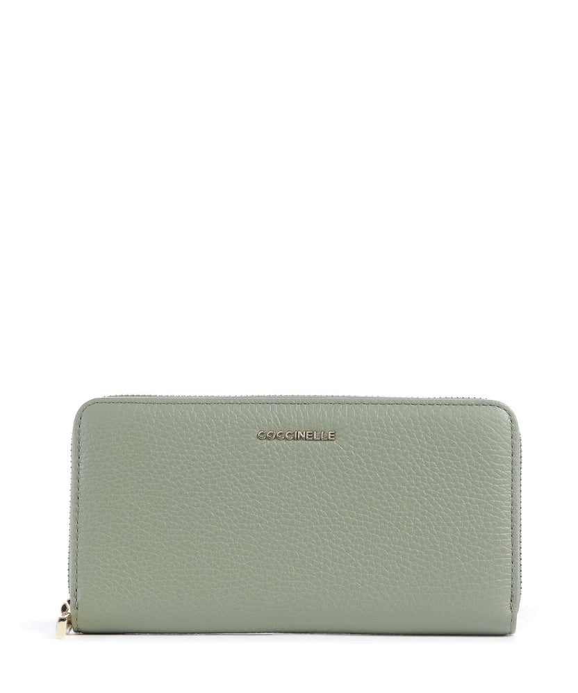 Coccinelle Metallic Soft Wallet greenery