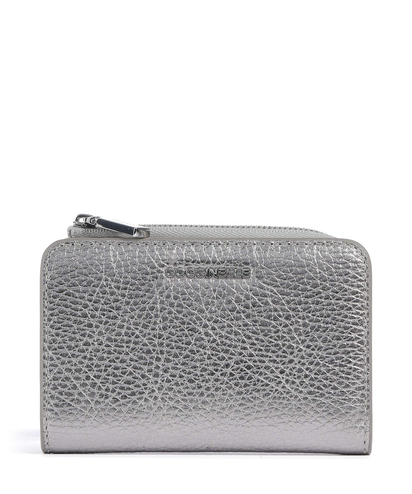 Coccinelle Metallic Soft RFID Wallet steel