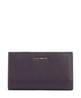 Coccinelle Metallic Soft Portefeuille prune