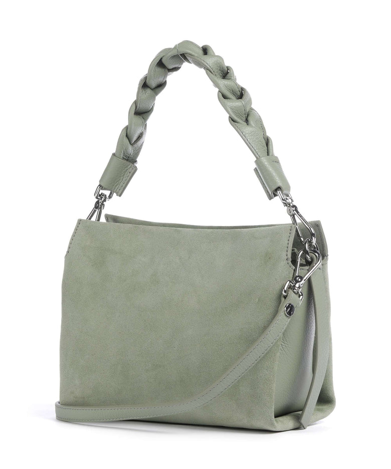 Coccinelle Boheme Suede Handbag greenery