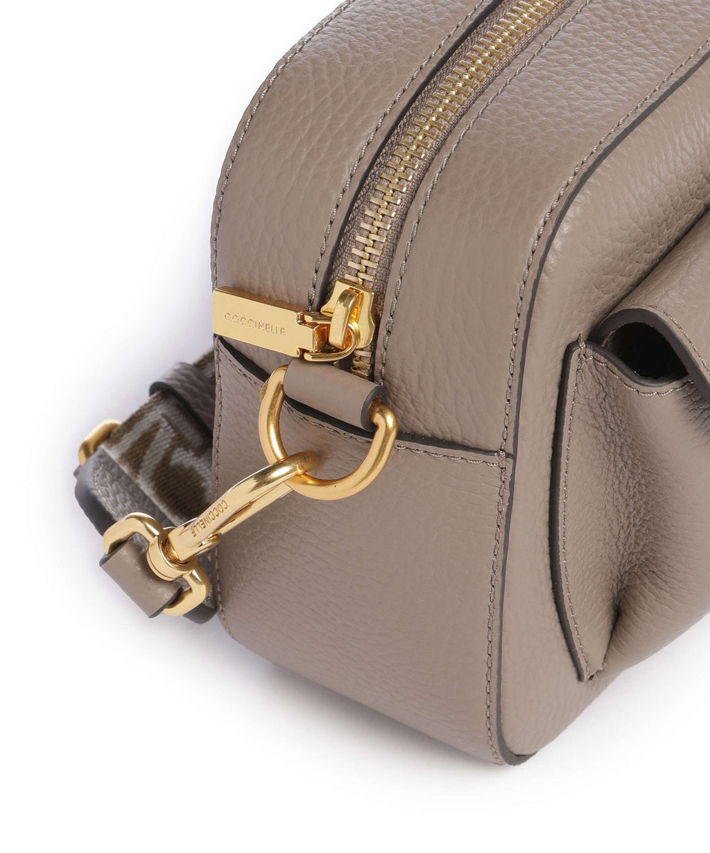 Coccinelle Beat Soft Ribbon Crossbody bag warm taupe