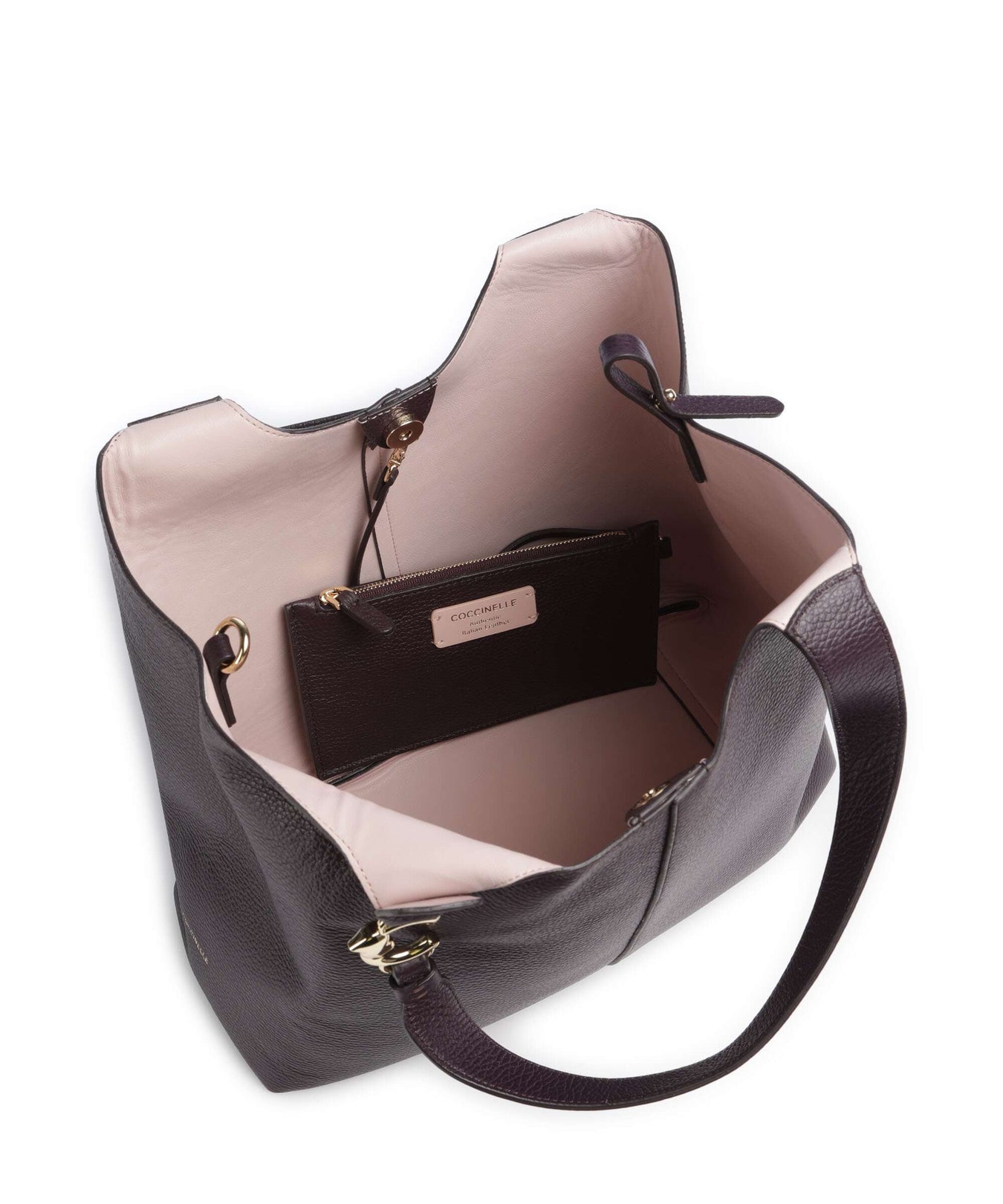 Coccinelle C-Easy Hobo bag prune