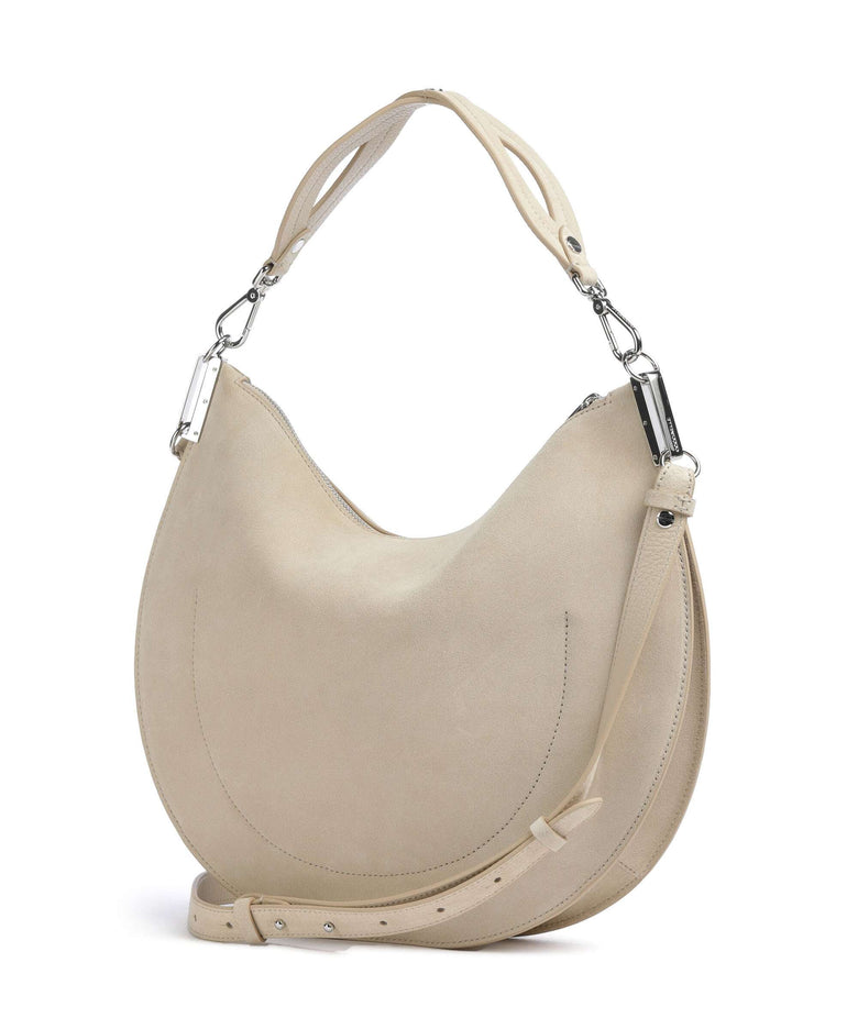 Coccinelle Sunup Suede Shoulder bag sandshell