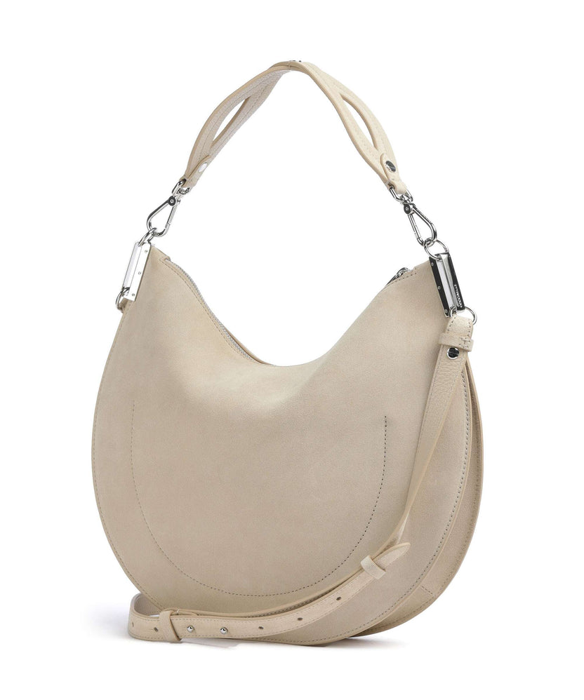 Coccinelle Sunup Suede Shoulder bag sandshell