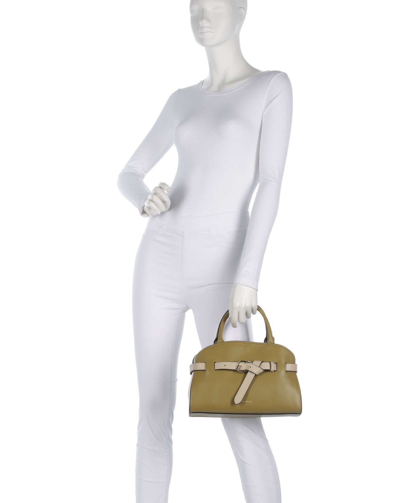 Coccinelle Sabine New Tricolor Handbag seagrass/pearl/sandshell