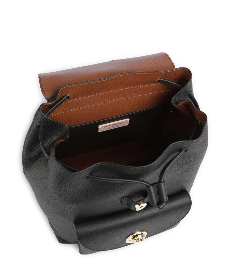 Coccinelle Nikla Backpack noir/cognac