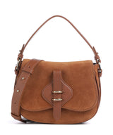 Coccinelle Mavery Suede Handbag cognac