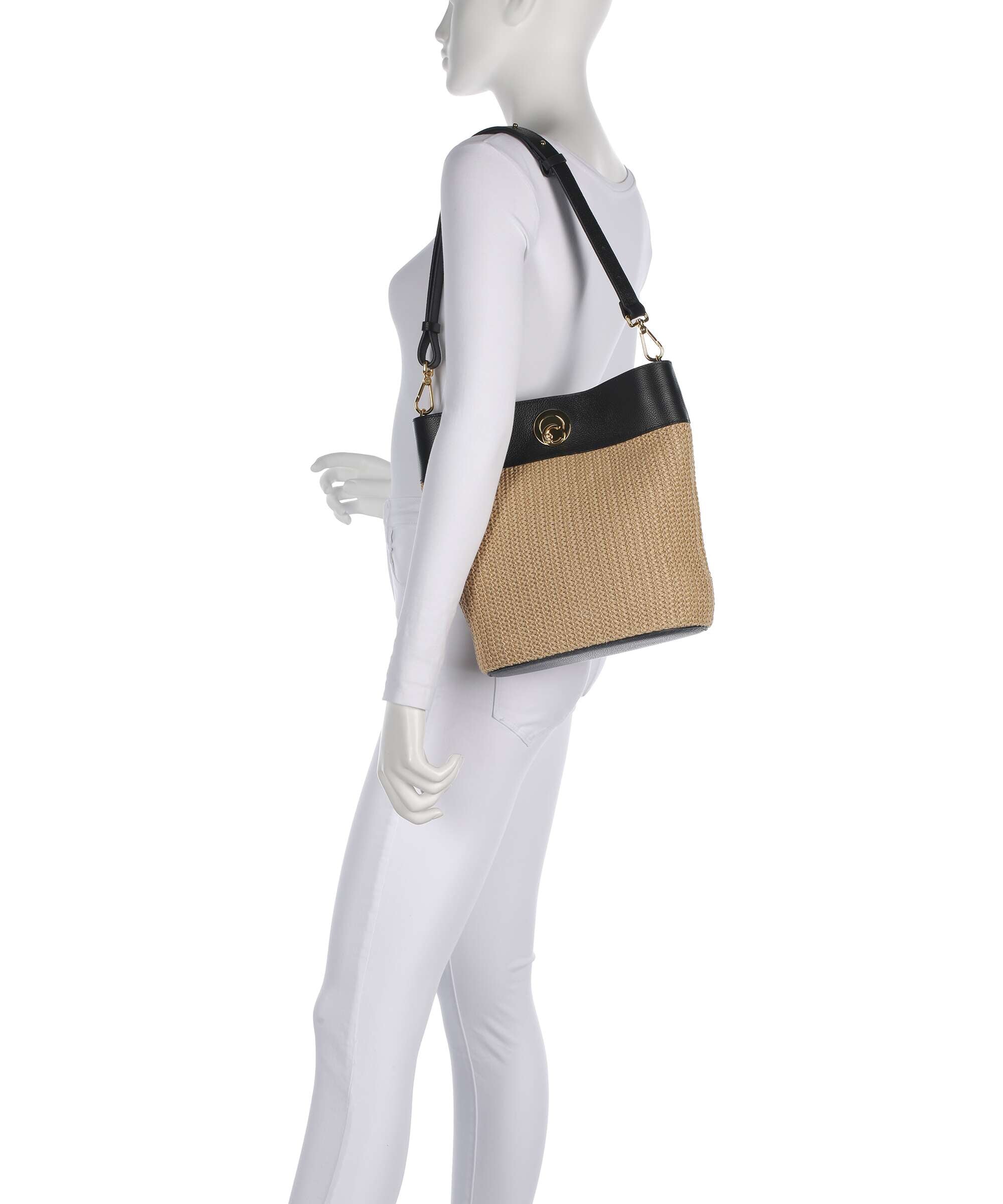 Coccinelle Nikla Bucket bag natural/noir