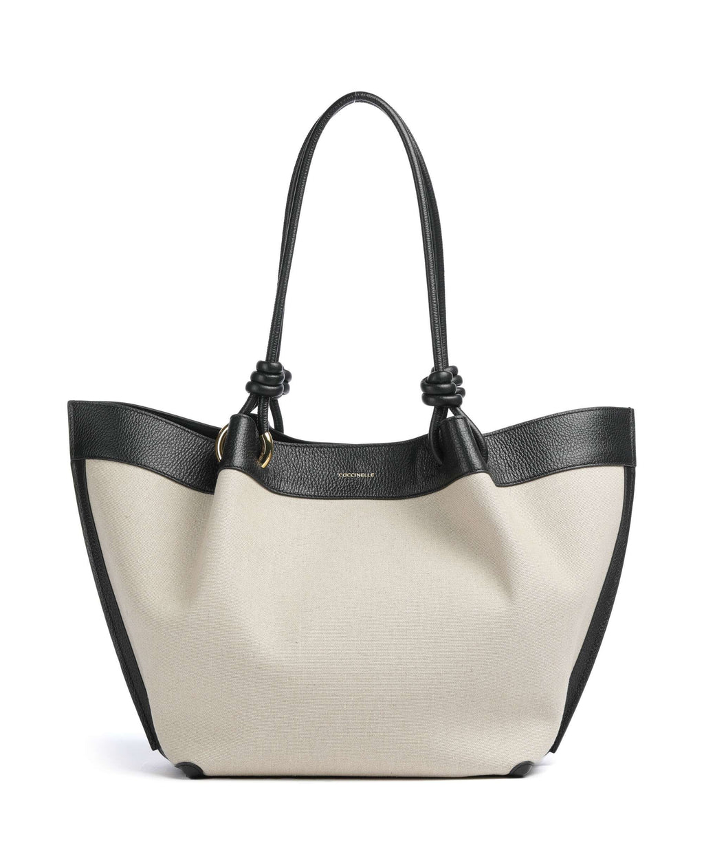 Coccinelle Finn Canvas Tote bag natural/noir