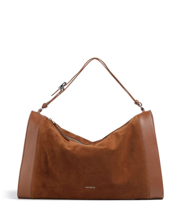 Coccinelle Elinor Suede Sac fourre-tout cognac