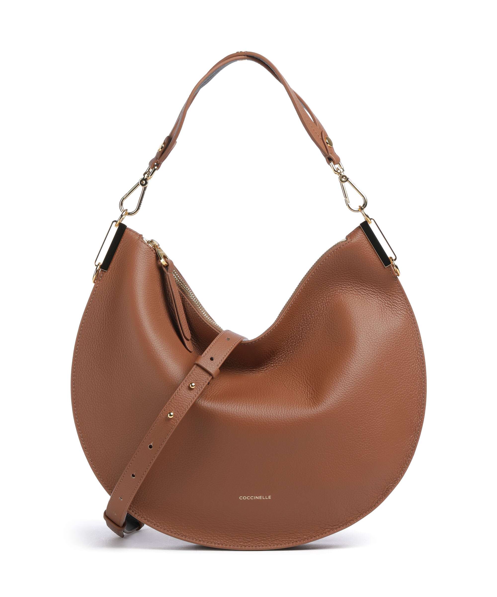 Coccinelle Sunup Hobo bag cognac/noir