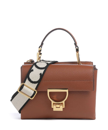 Coccinelle Arlettis Signature Sac bandoulière cognac