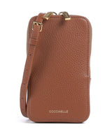 Coccinelle Flor Pochette telephone cognac