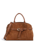 Coccinelle Sabine Suede Sac à main cognac