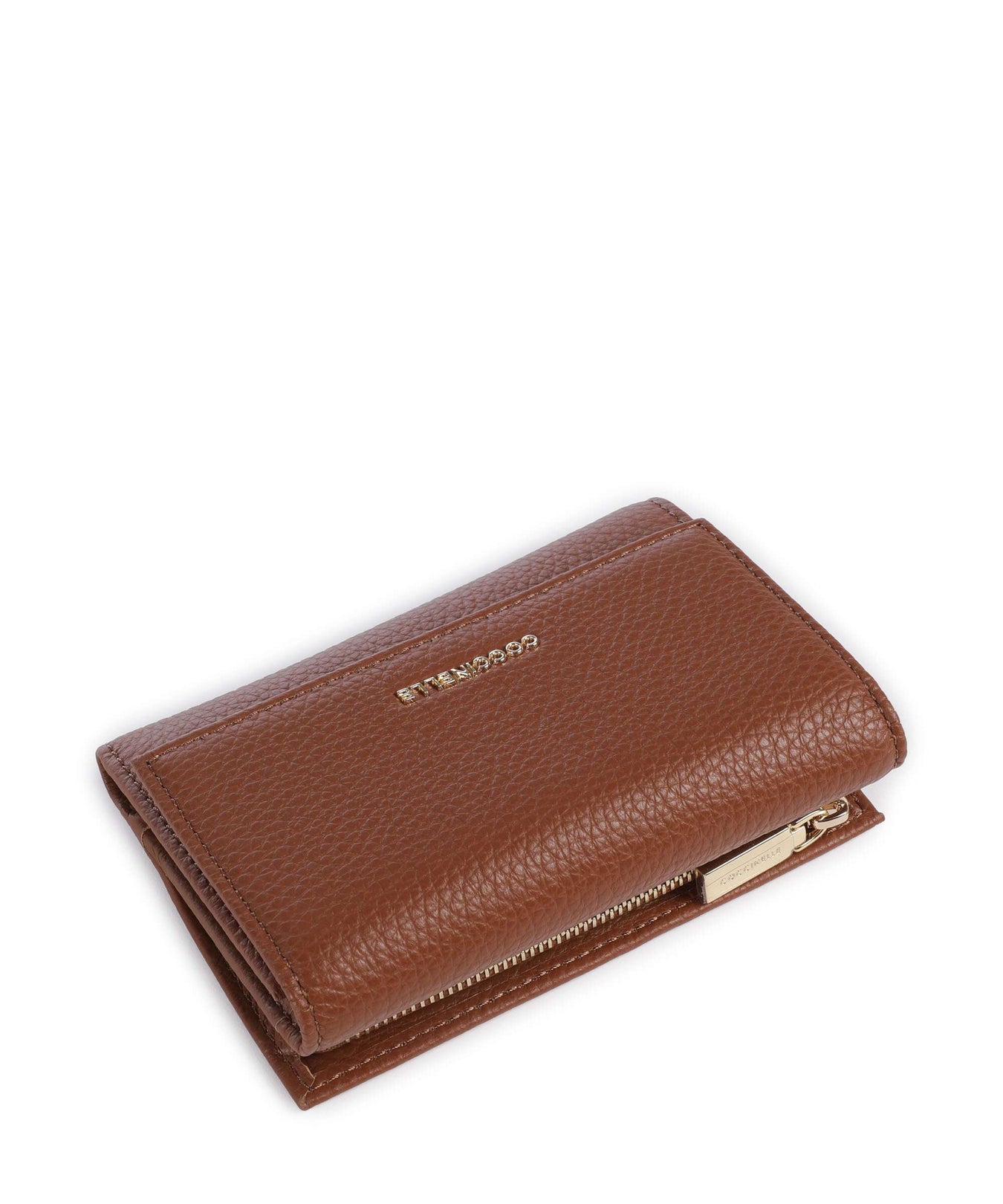 Coccinelle Metallic Soft RFID Wallet cognac