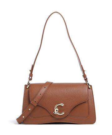 Coccinelle C-Me Sac porté épaule cognac