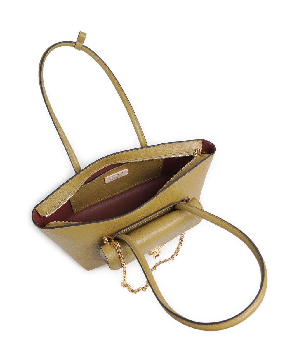 Coccinelle Beat Double Shoulder bag seagrass