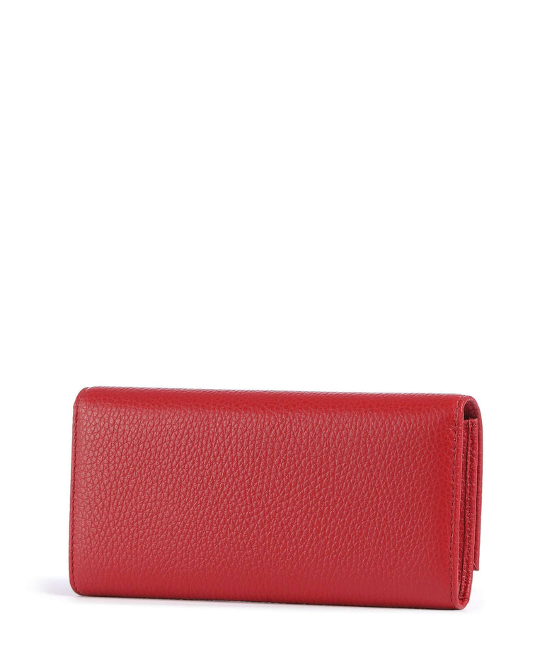 Coccinelle Metallic Soft Wallet scarlet