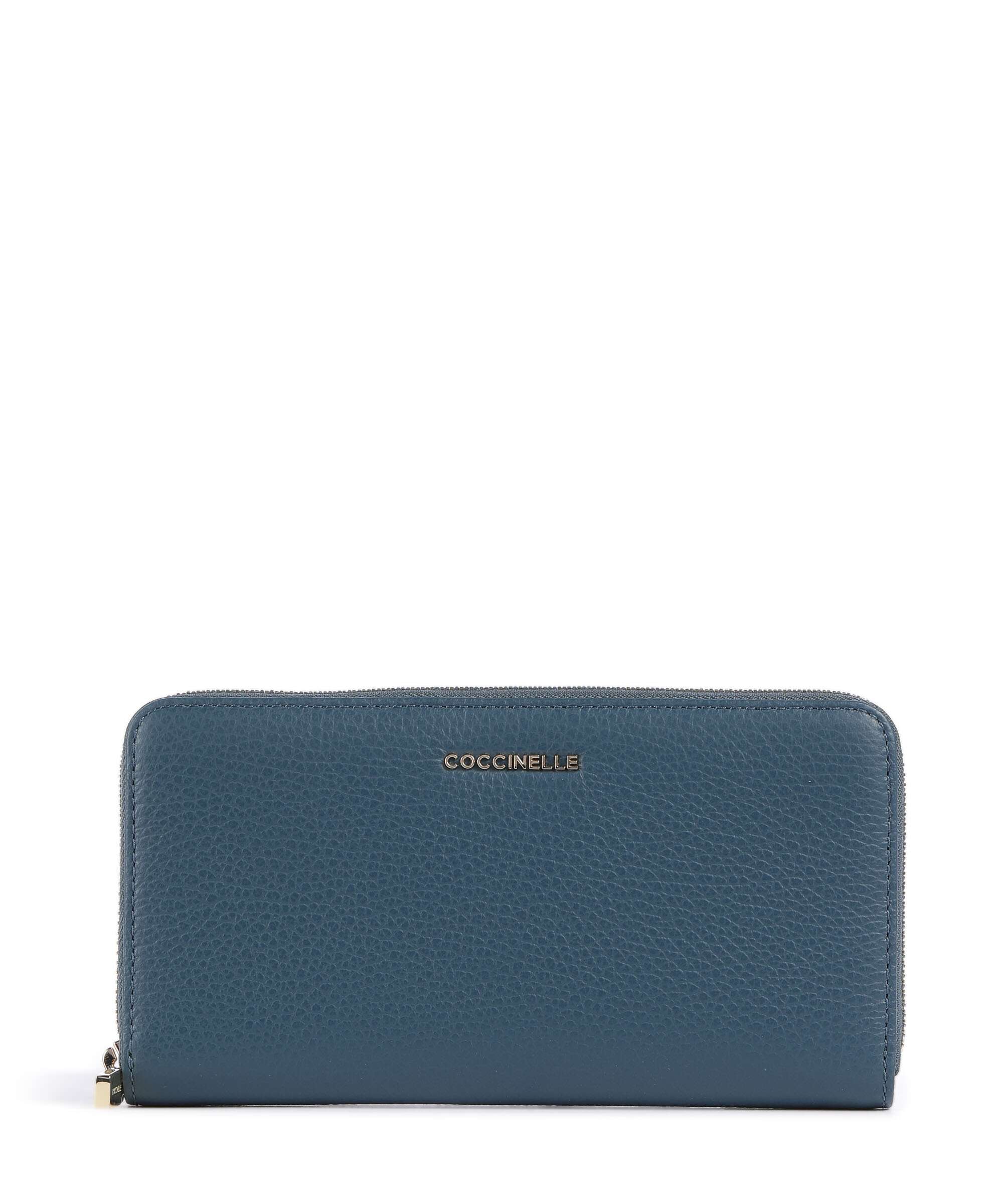 Coccinelle Metallic Soft Wallet deep blue