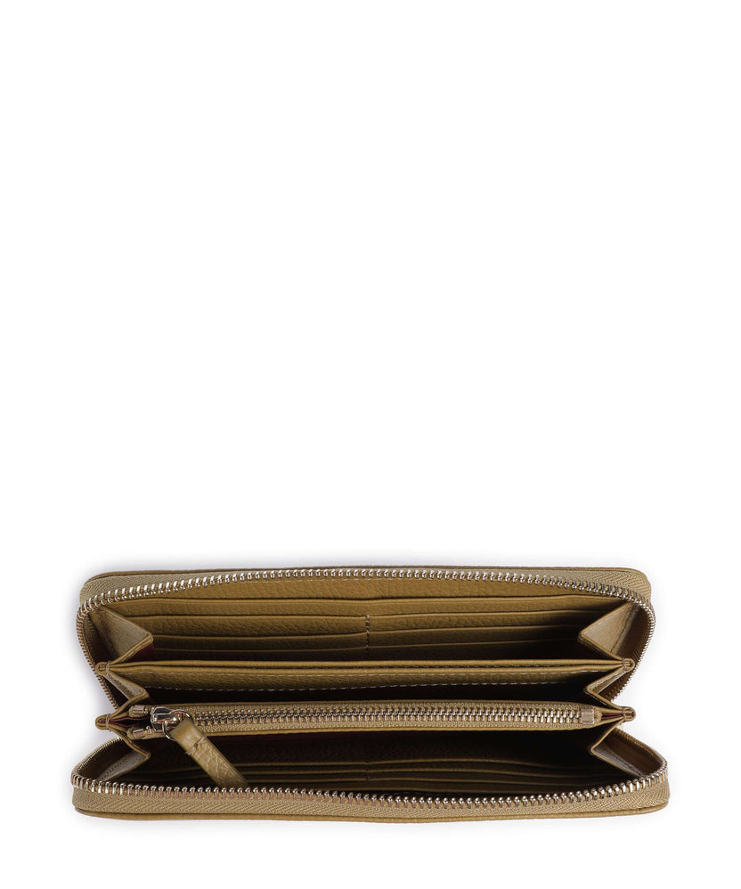 Coccinelle Metallic Soft Wallet seagrass
