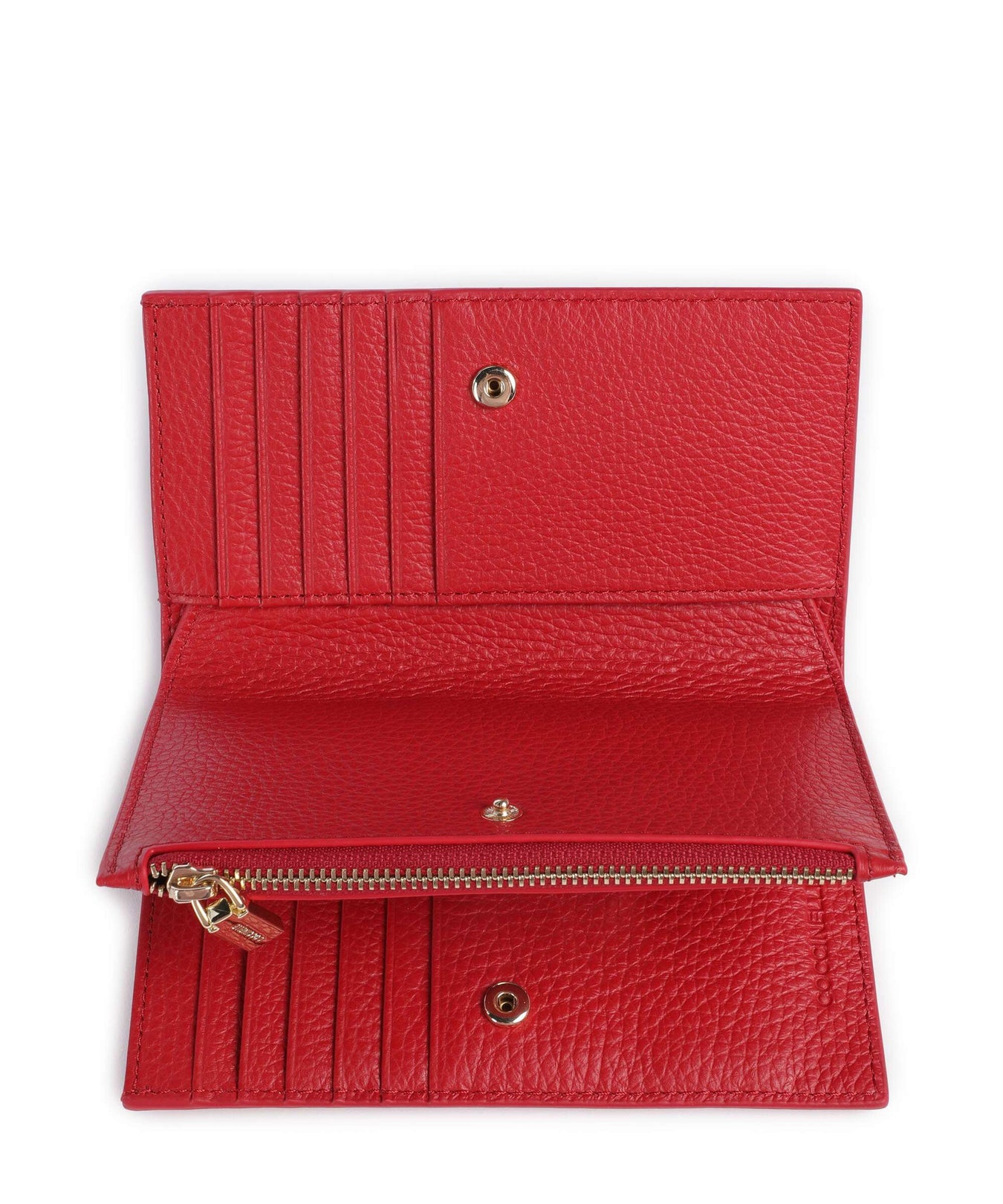 Coccinelle Metallic Soft RFID Wallet scarlet